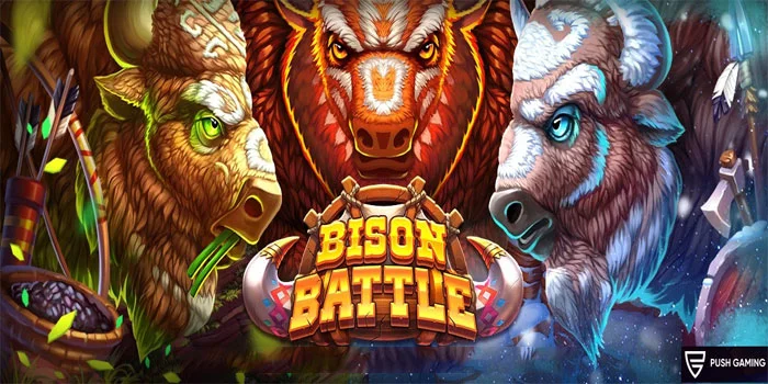 Bison-Battle-Menyekasikan-Pertarungan-Epik-Dua-Kawanan-Bison-Push-Gaming