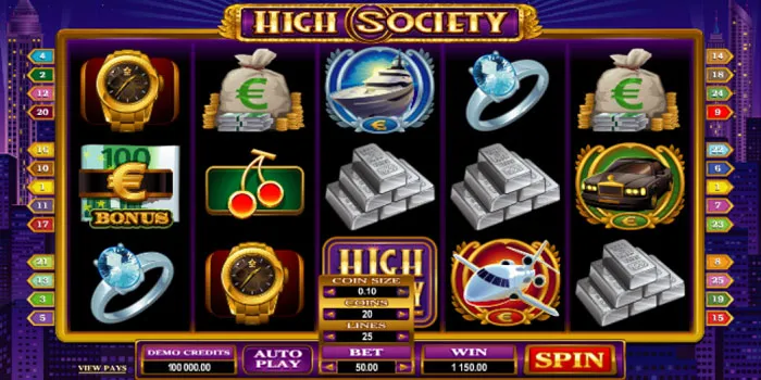 Fitur Khusus Slot High Society